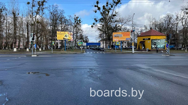 Билборд ул. Минская- ул. Орджоникидзе  (возле ГП «Евроопт», перекрёсток с долгим светофором) борд2