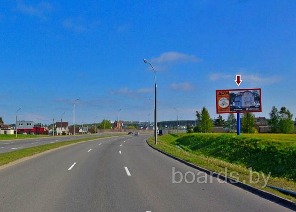 Билборд Автодорога Минск – Мядель Р-58 (км 9+300) лево 